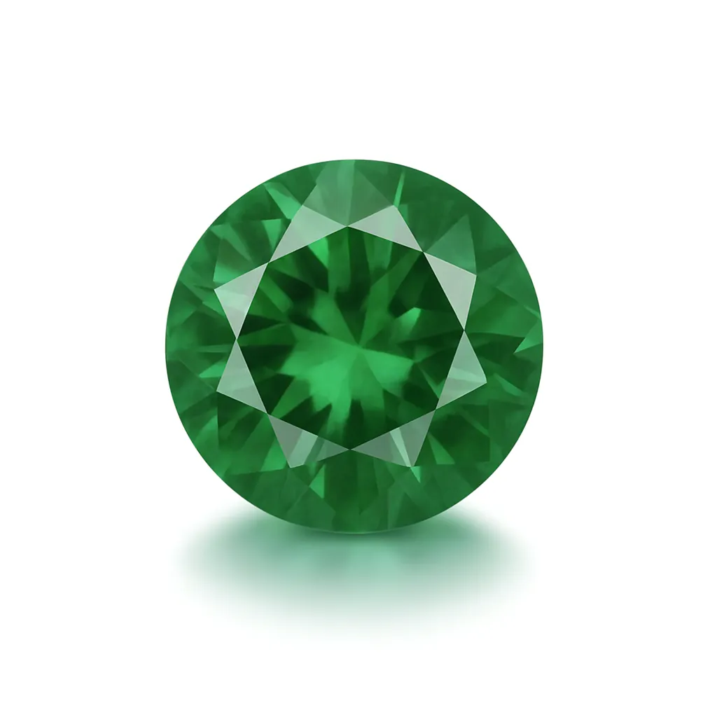 Calibrated Emerald gemstones