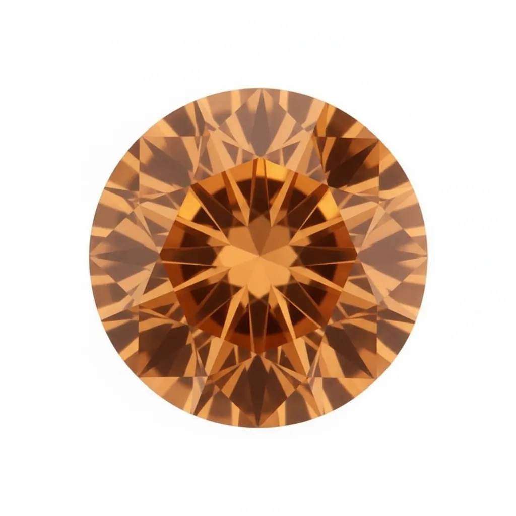 Orange colored gemstones collection