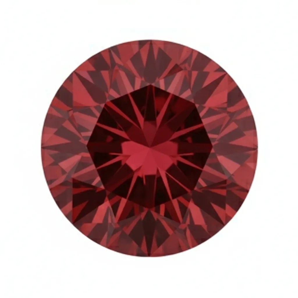 Red colored gemstones collection