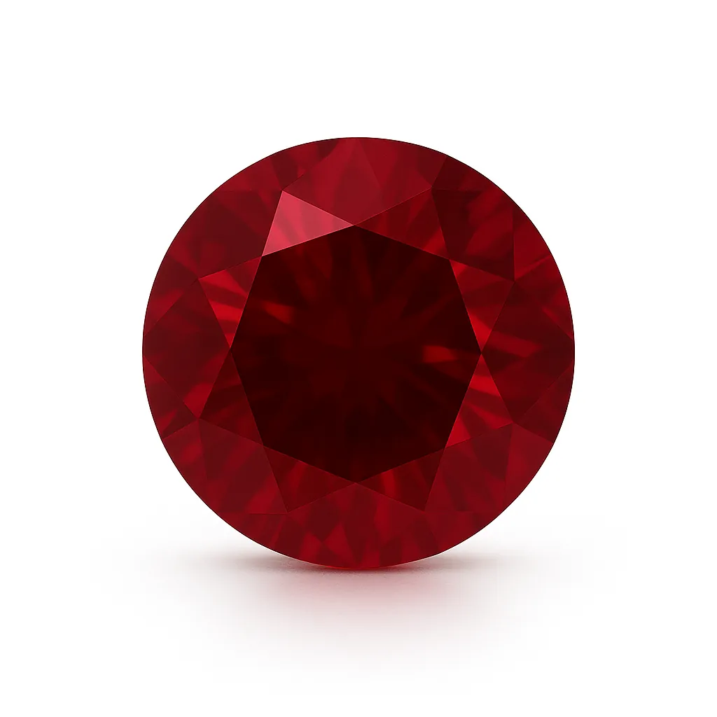 Calibrated Ruby gemstones